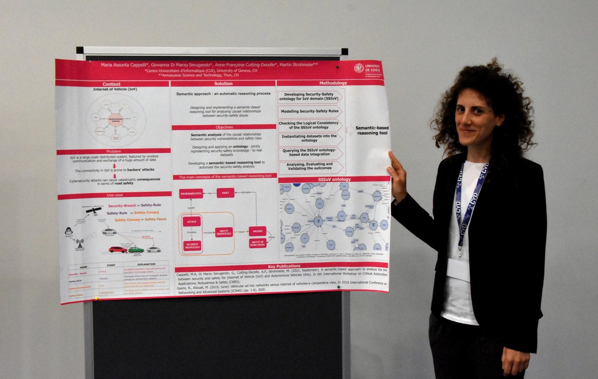 CRITIS 2021 (@critis21) on Twitter photo Posters at #CRITIS21: Maria Assunta Cappelli from <a href="/UNIGEnews/">Université de Genève</a> presents her research on the vulnerabilities of the Internet of Vehicles (IoV).
#iov #vehicle #smartcar #network #cybersecurity #cyber Posters at #CRITIS21: Maria Assunta Cappelli from <a href="/UNIGEnews/">Université de Genève</a> presents her research on the vulnerabilities of the Internet of Vehicles (IoV).
#iov #vehicle #smartcar #network #cybersecurity #cyber