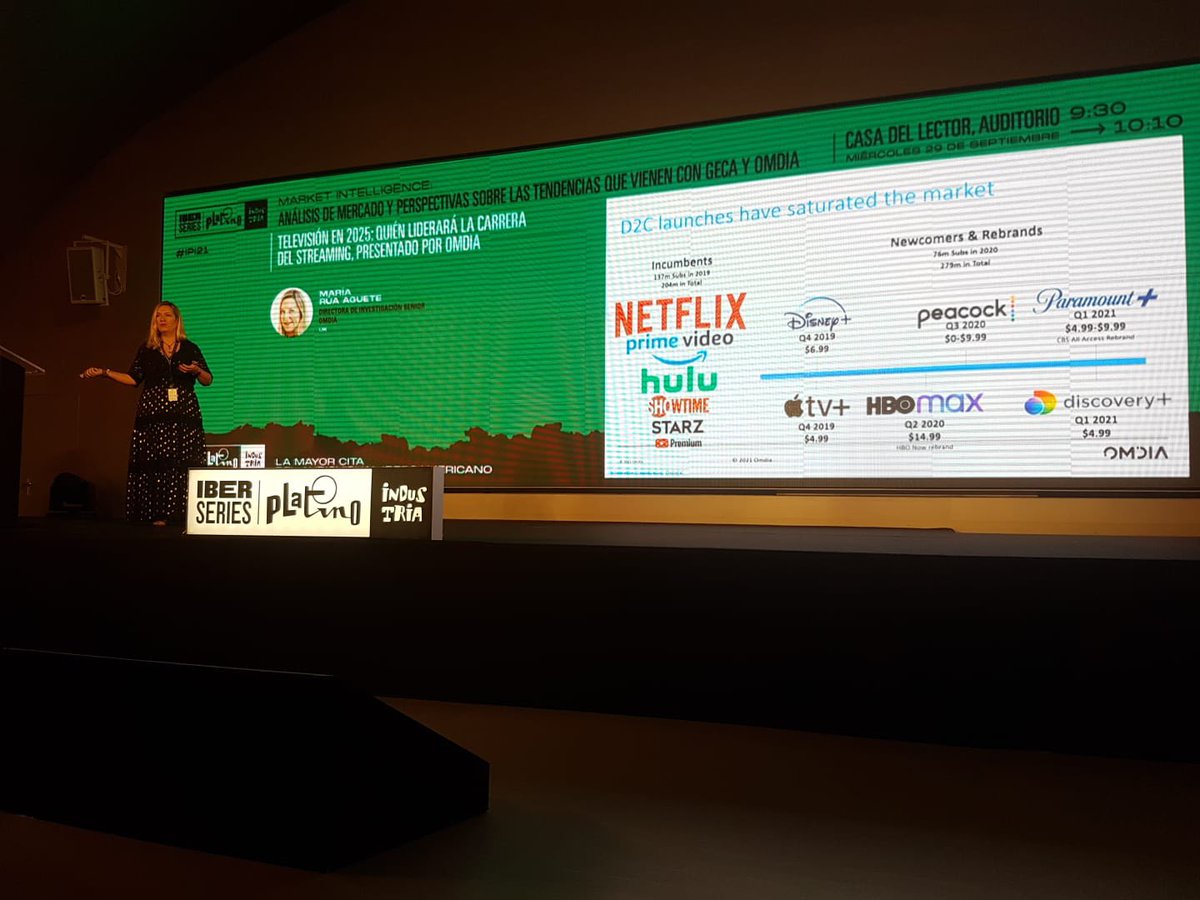 maria_aguete's tweet photo. Sabíais que hay más de 5,300 streaming vídeo services in the world? Si os perdisteis mi presentation @iberseries_pi 
#ipi21 podéis verla en streaming :) #omdia #premiosPlatino21 #madrid https://t.co/xWpwcJEkqw