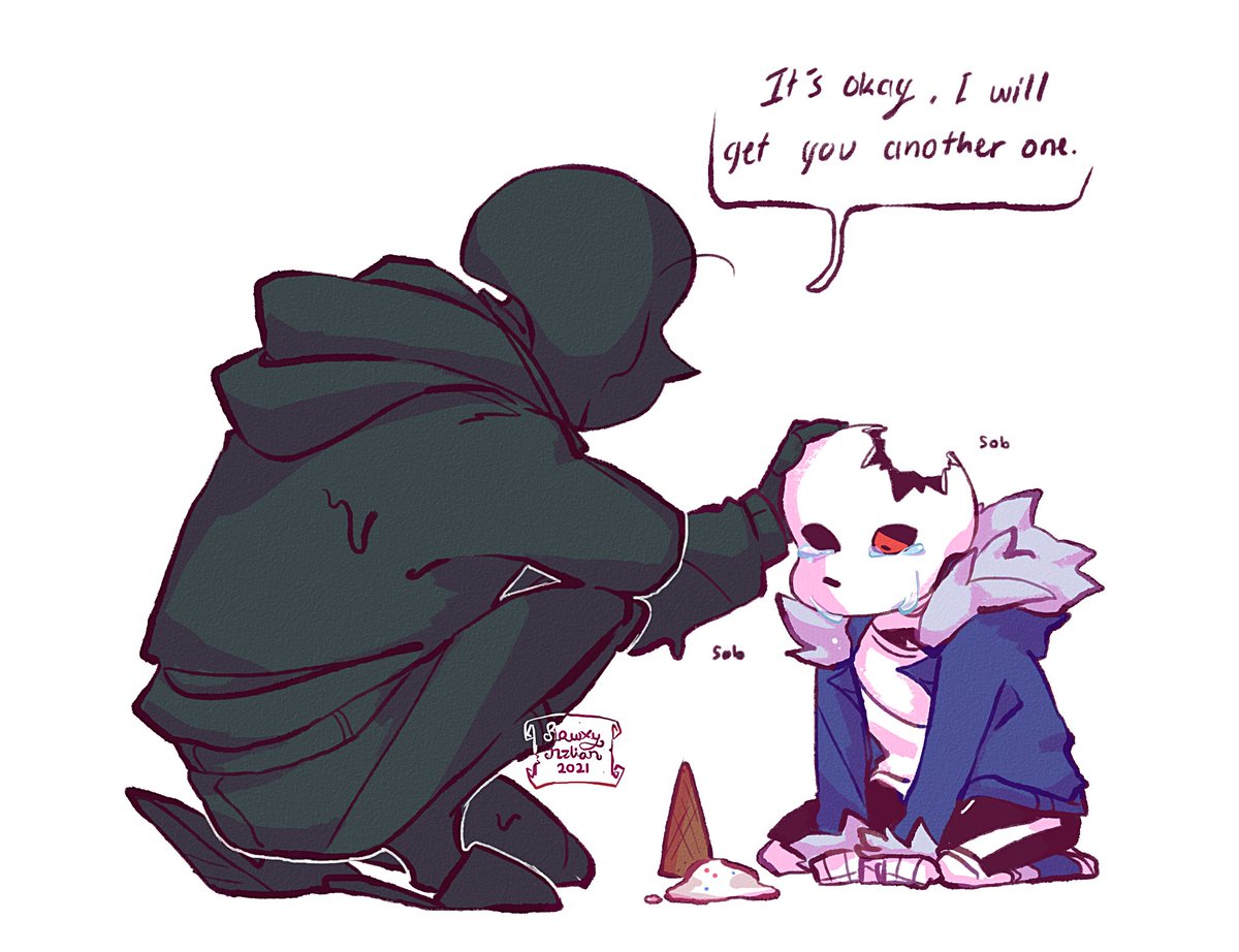 Dust!sans x horror!sans From @ProductionRoxy on Twitter