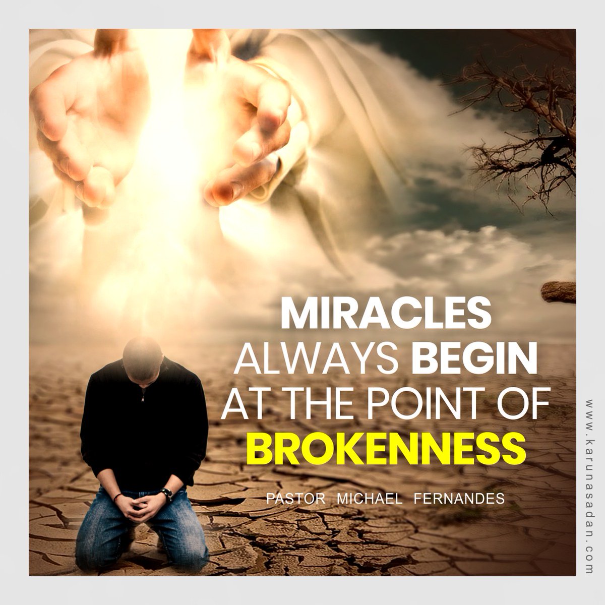 PastorMichaelF's tweet photo. #Miracles #begins #broke #brokenness #anointing #holyspirit #dailybibleverse #christinquotes #wordofgod #dailymanna #fruitofspirit #refreshingsoul #renewingmind #goals #breakthrough #keys #supernatural #biblefacts #upgrade #faith #pastormichaelfernandes #karunasadanministries https://t.co/1tZ9ppRPni
