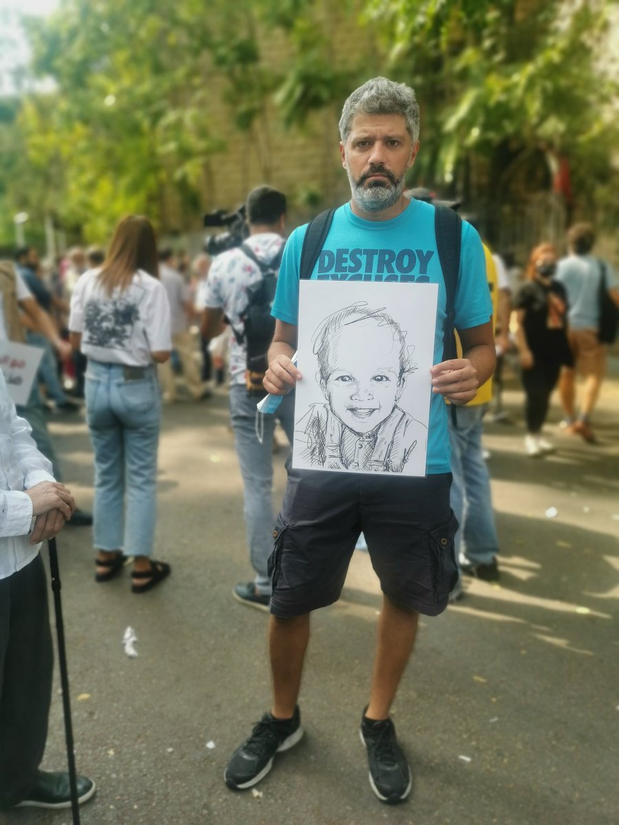 paolarebeiz's tweet photo. Protesting with @kkattouf to keep Judge Bitar in function working for justice
#4_August
#BeirutBlast
Isaac always in our hearts 💔
@sas_yvonne https://t.co/DABv9R4XB8