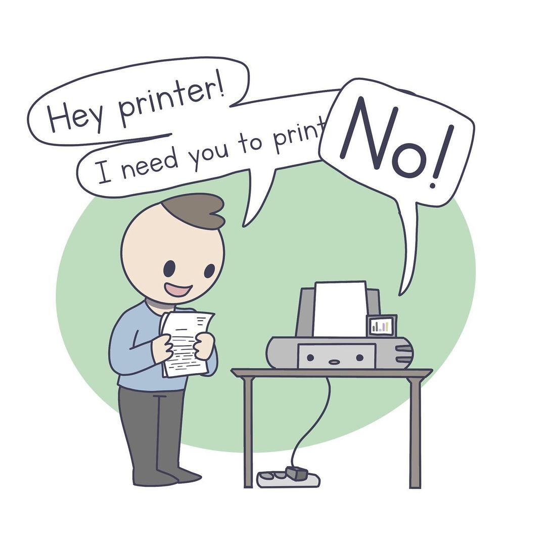 Printer Helpers on X: A funny story about printers. 🤓😂 Tell me