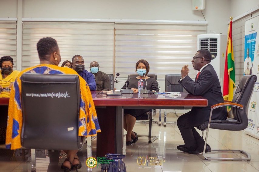 profAkumfi's tweet photo. Richard Nee Baidoo (Member), Mr. Isaac Kofi Amoh(Member) and Madam Patricia Safo(Member). https://t.co/r9l5TlMhuI