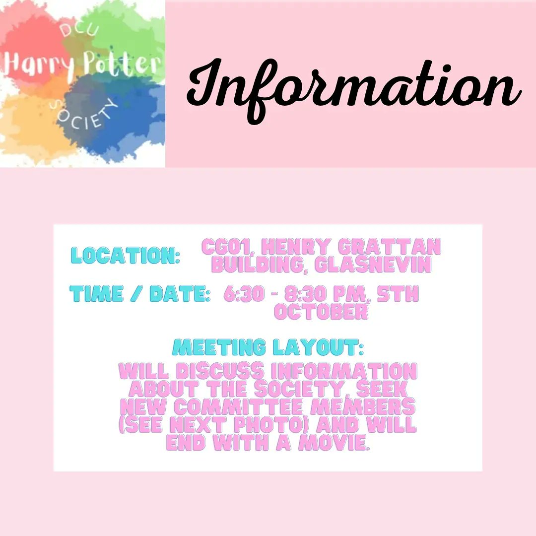 DCU Harry Potter Soc tweet media