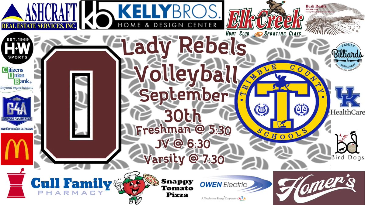 Good luck to the @Rebels_ocvb who will host <a href="/TrimbleGameday/">Raider GameDay</a> in a <a href="/khsaavolleyball/">KHSAA Volleyball</a> triple header.  Tune in to our #YouTube channel if you can't make it out in person.
youtube.com/watch?v=_I3Iwk…
