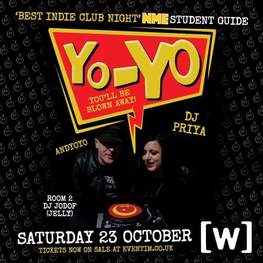 YoYoIndie1's tweet photo. Tickets NOW On Sale! 
Yo-Yo 'The Best Indie Night' NME Student Guide! At @giveitsomewelly 
Saturday 23 October with @DjPriyaOfficial (Loaded) &amp; @andyoyo1 Plus in Room 2 Jodof (Jelly) Click on the link below (Tickets Inc BF)
https://t.co/GpPYRFwGtP https://t.co/wFEXAaonnN