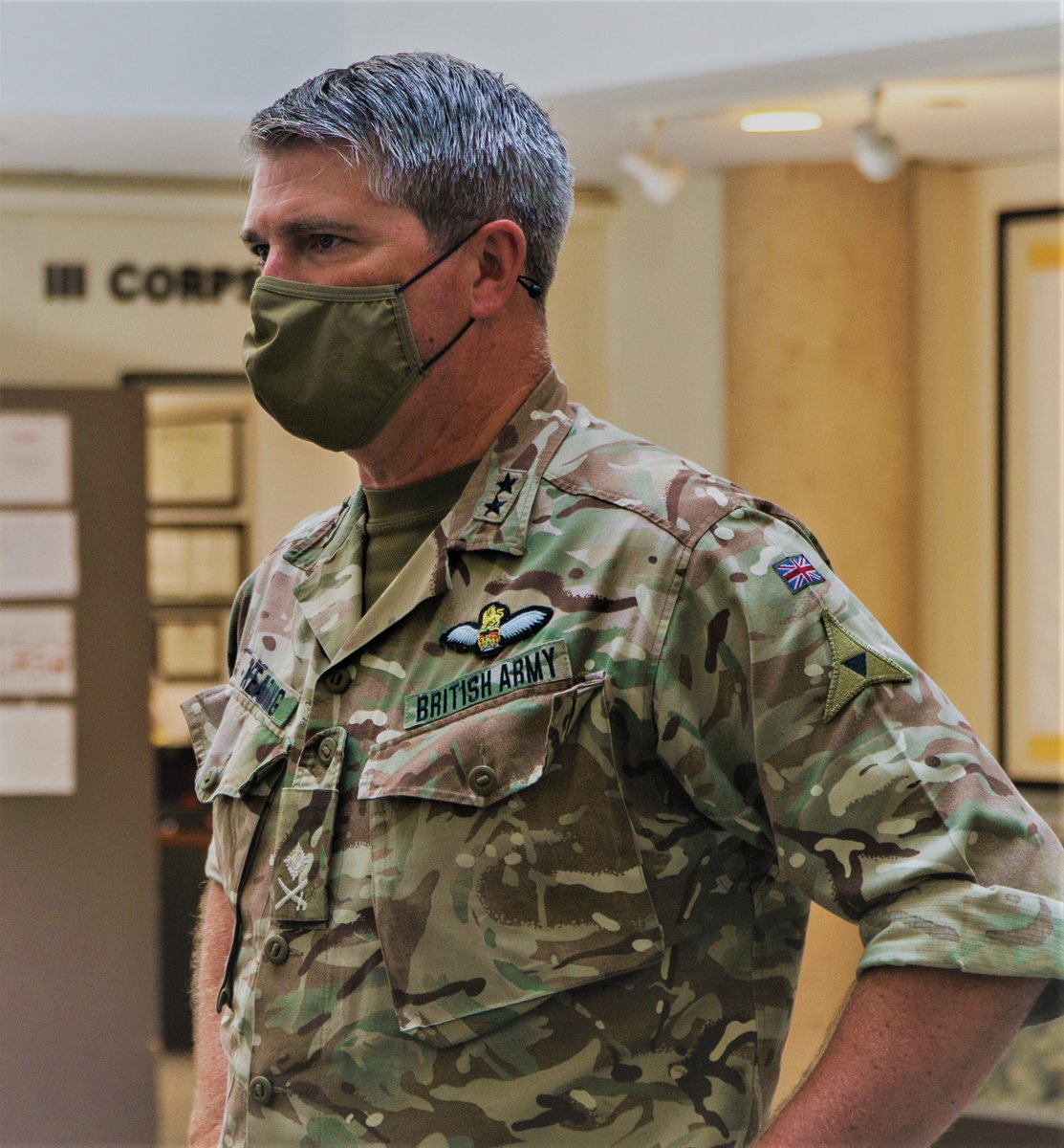Had the honor of sitting down with @mike541129, our #IIICorps <a href="/BritishArmy/">British Army 🇬🇧</a> Deputy Commander, MG Michael Keating, as he took the time to offer guidance and provide fellowship. #ClassAct and I’m grateful for your time sir. @Steve_Parker88 he gives his regards!