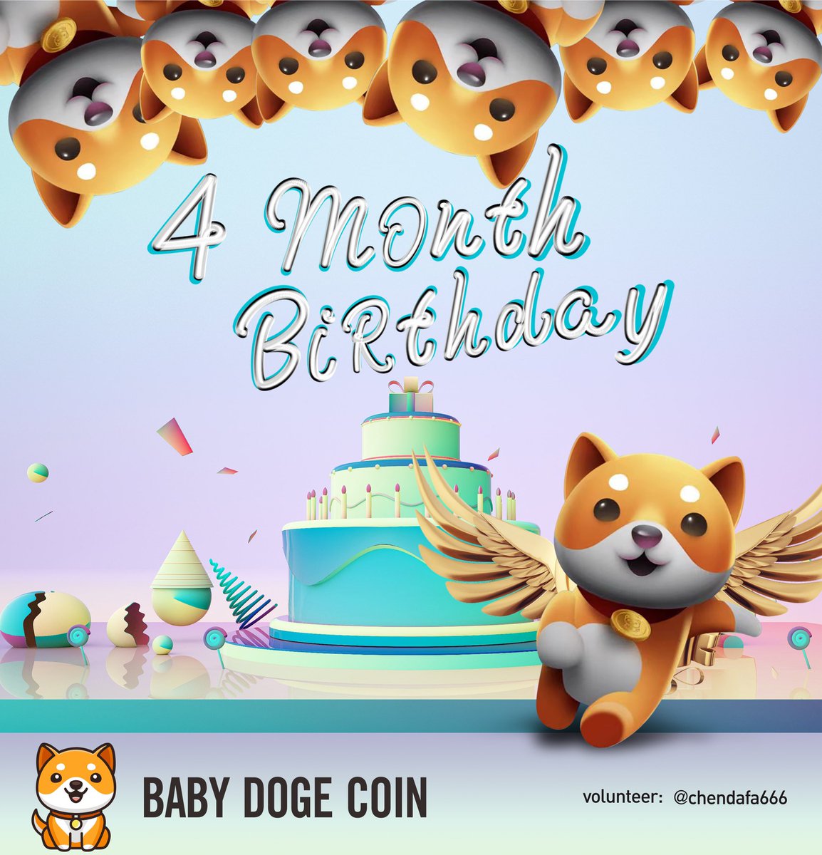 chendafa666's tweet image. Are you ready for 4 month birthday burn on Oct 1st at 11 am EST!? 🥳

At least 2 QUADRILLION will be burned ! 🔥

For EVERY Retweet this tweet gets we will burn 10 BILLION tokens! 💸

Much WOW 🤩
@BestNewCoin @OKEx @BabyDogeCoin @elonmusk @HuobiGlobal @binance @cz_binance