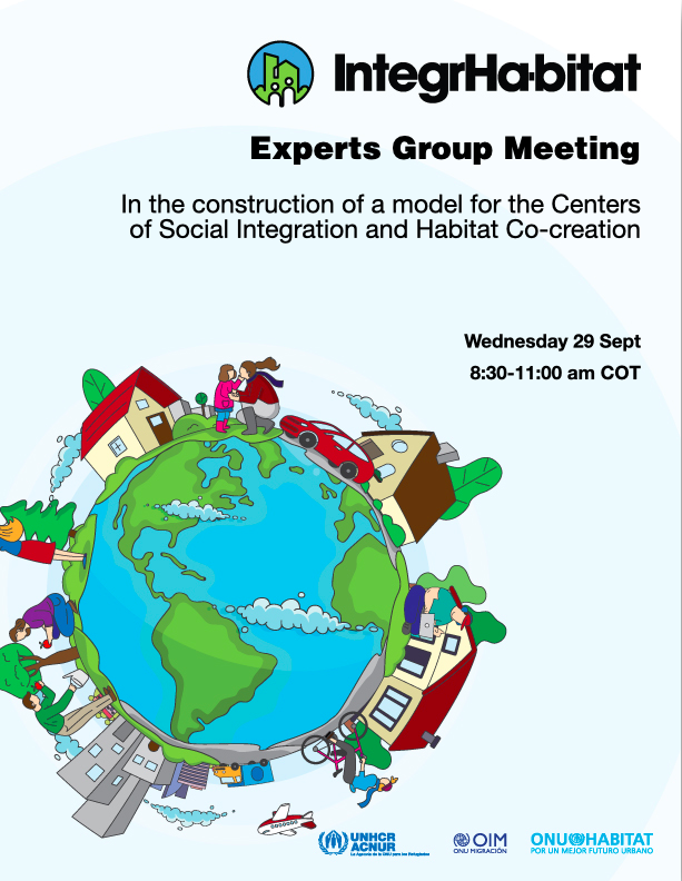 @ACNURSuramerica <a href="/OIM_RRMV/">OIM Respuesta Refugiados Migrantes Venezuela 🇺🇳</a> @OIMSuramerica <a href="/ONUHabitatAndin/">ONU-Habitat Países Andinos</a> <a href="/ElkinVelasquezM/">Elkin Velásquez</a> <a href="/ChitiRoi/">Roi Chiti</a> <a href="/juliocroci/">julio croci</a> <a href="/SecCulturaBaq/">Sec. Cultura de Barranquilla</a> #NOW | #EGM focus on #IntegrHabitat.

The 'Expert Group Meeting' formed by 30 leaders with the objective of helping to consolidate an #IntegrationCenter network, that provides solutions for both humanitarian assistance and sustainable development.