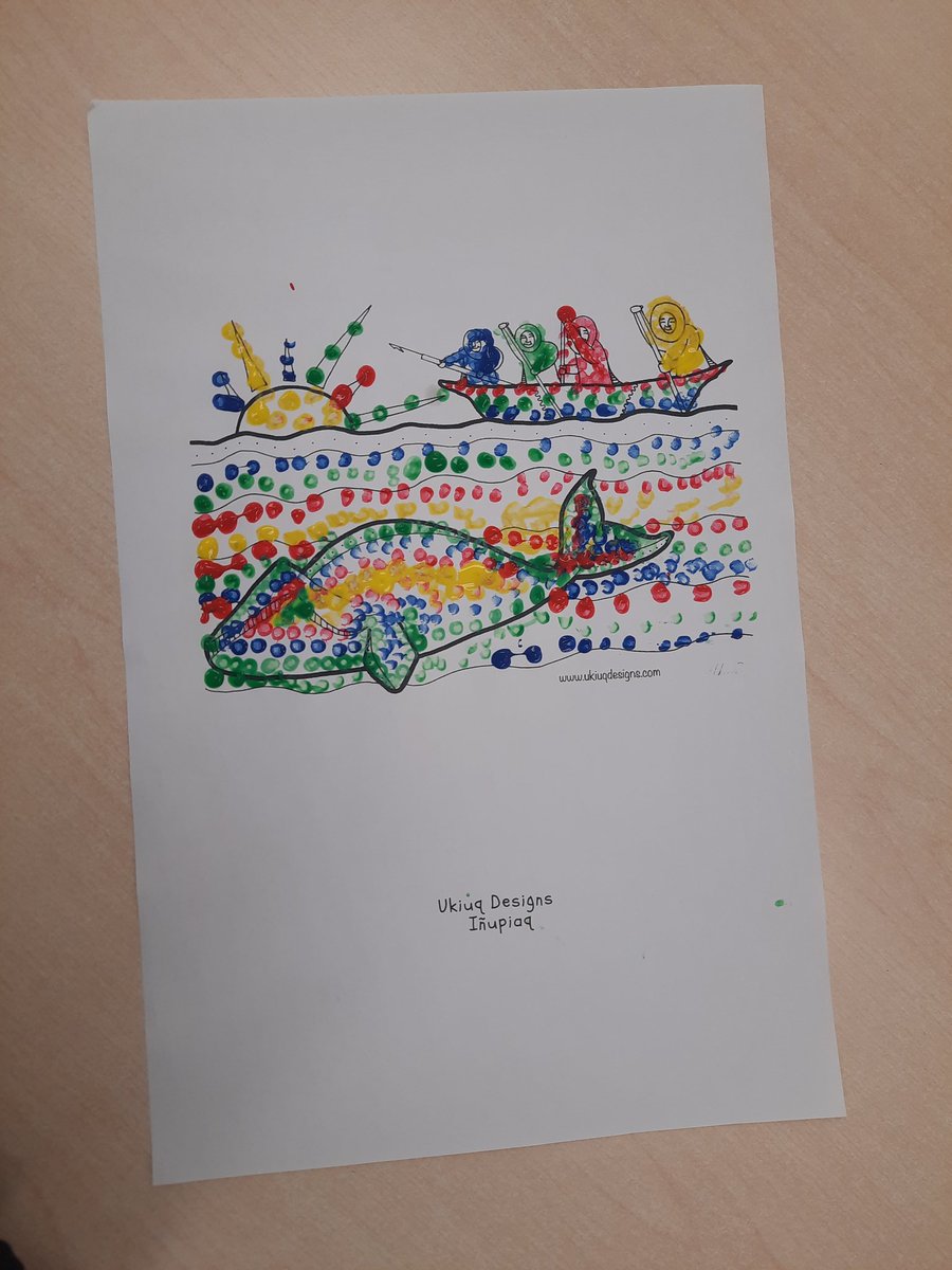 MsNurse03's tweet photo. Students creating dot art pictures, inspired by the beautiful artwork in "The Giving Tree: A retelling of a traditional Métis story" and other indigenous artworks.  @RedWillowPS  @PeelSchools https://t.co/YMw6mZ1AgO
