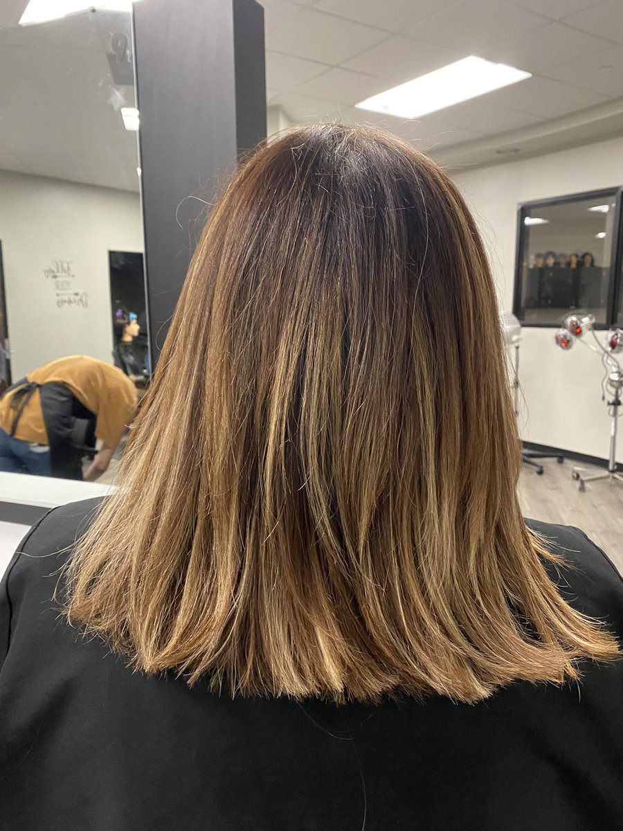 PHS_Cosmetology's tweet photo. Just a little haircut and blowout on the teacher! Nothing like doing the skills on a real person! #juniorclass #cosmo1
@PorterSpartans @CTENCISD @newcaneyisd https://t.co/n9R3rG3hbW