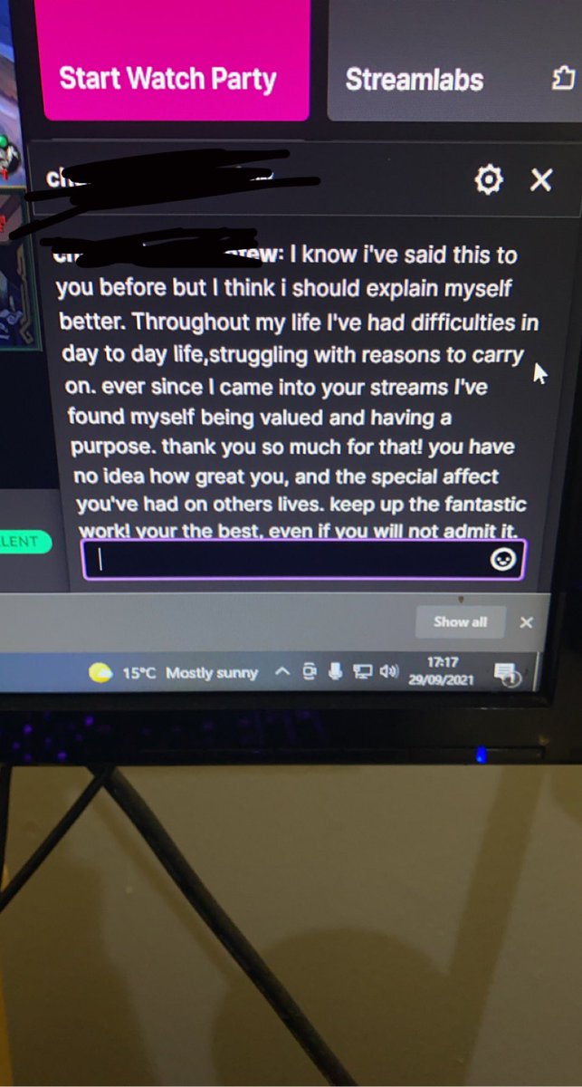 RobynneKaye's tweet image. Messages like this is why I stream… if I can make one person smile then it’s worth it..