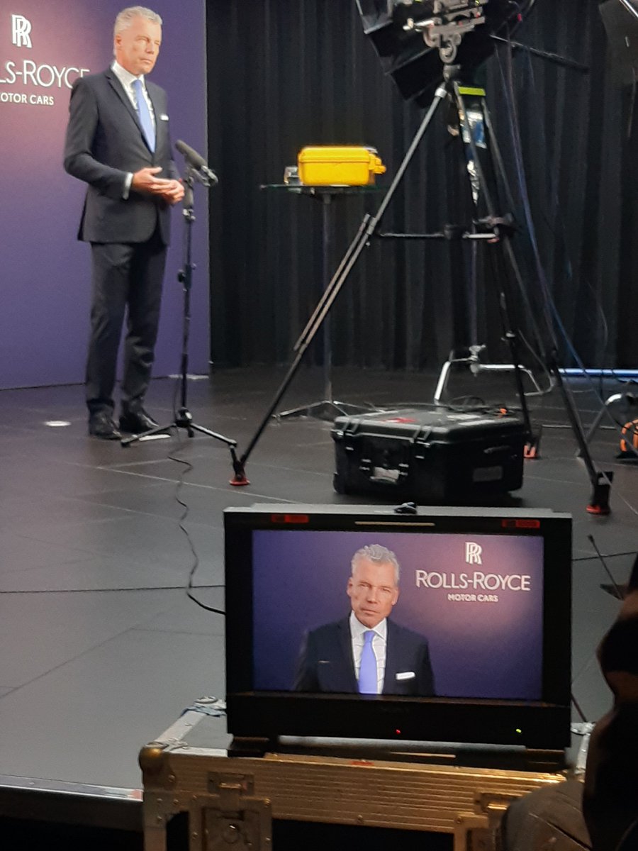 julesfisher's tweet photo. And that's a wrap launching the @rollsroycecars electric Spectre. Twenty interviews done with broadcasters around the world. Time to pack up and head home https://t.co/gKKnKUh4KP