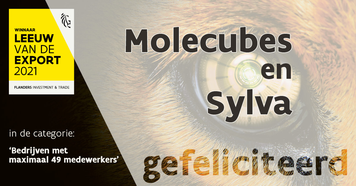 FIT_agency's tweet image. Verrassing op de #LvdE21! Voor het eerst in de geschiedenis van de Leeuw van de Export winnen 2 bedrijven in de categorie 'Bedrijven met max. 49 werknemers'. #Proficiat @molecubes en #Sylva! leeuwvandeexport.be voor de swingende #livestream.