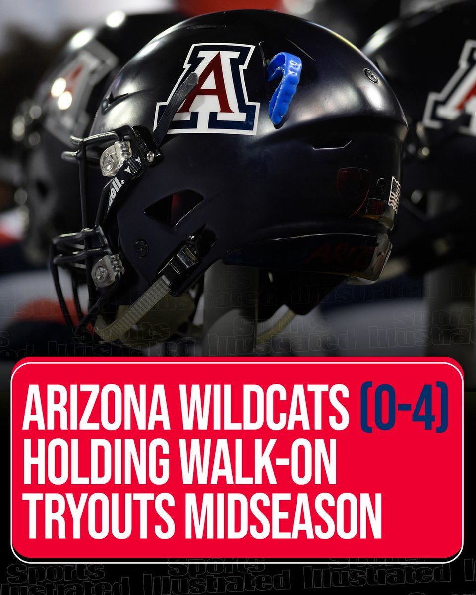 SInow's tweet photo. After a rough 0-4 start to their season, the Arizona Wildcats are looking to bring in some help 😅 https://t.co/hTYJwMhnGV