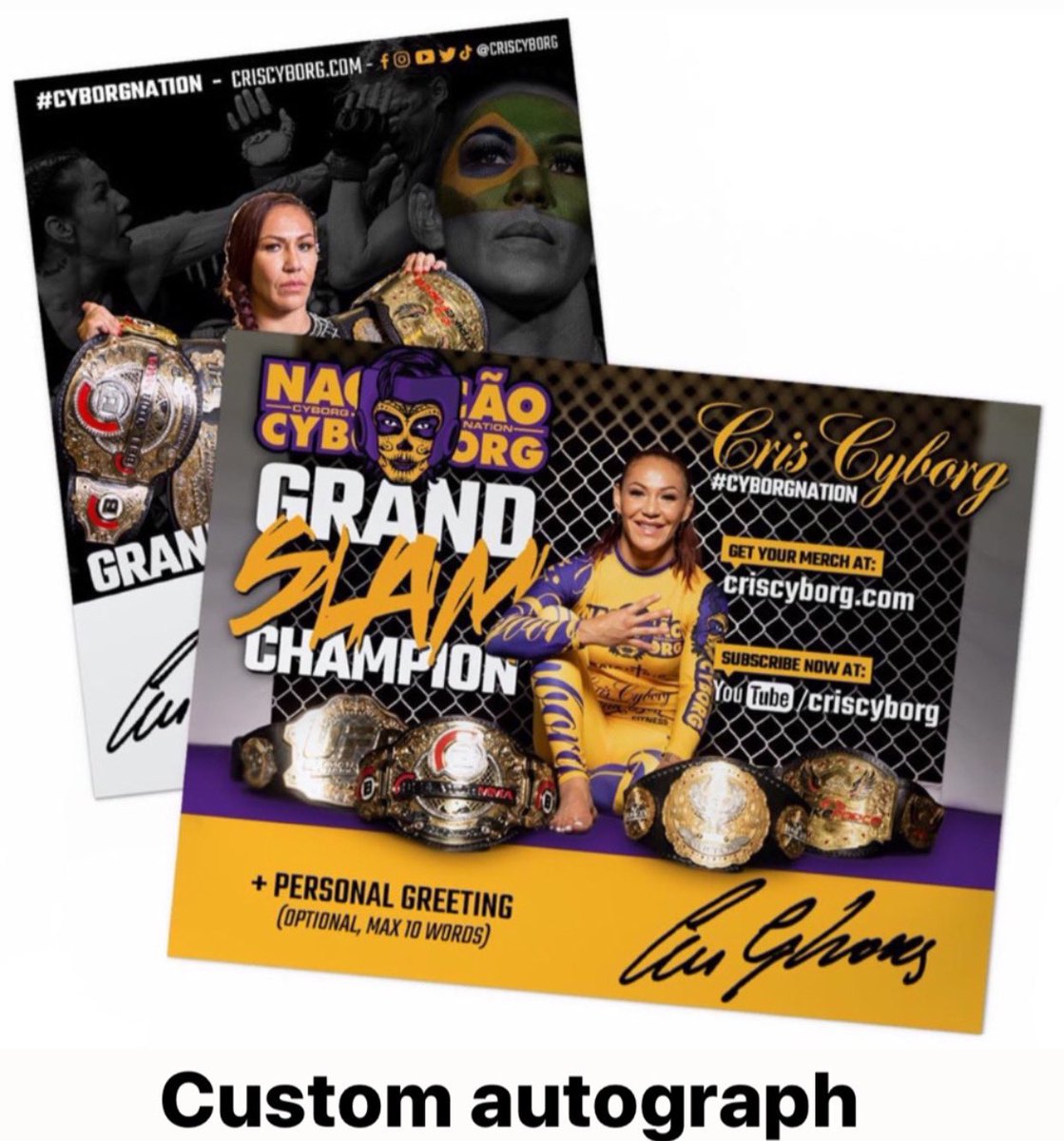 criscyborg's tweet photo. Get your custom @criscyborg Autograph with personalized greeting today!
👇🏽👇🏽👇🏽👇🏽👇🏽👇🏽👇🏽
https://t.co/yK9hvOCeIc https://t.co/Qz5gUOz2lf