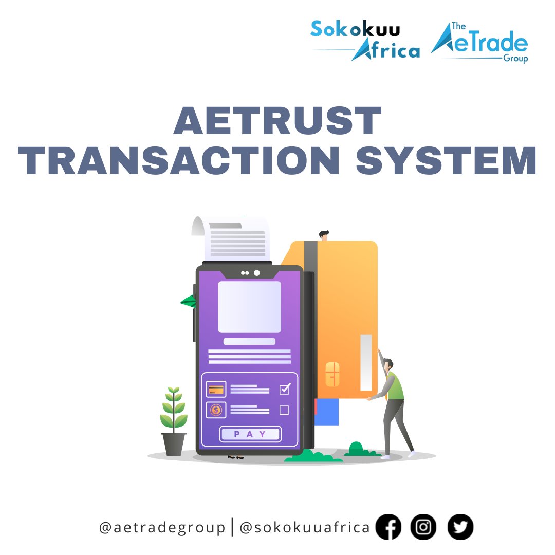 Whether you buy, sell, or trade across the continent or worldwide, you never worry about payment or delivery. Every transaction, at any price, is fully protected by AeTrust Transaction System. 

#AeTrade #Sokokuu #AfCFTA  #Online #Payment #AeTrust #MadeInAfrica