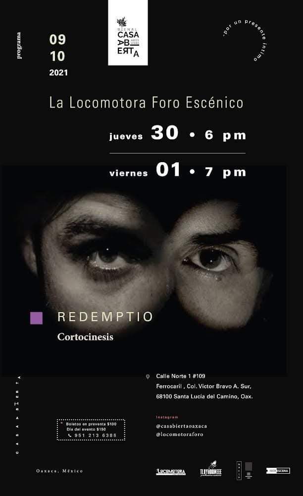 SerendipiaOax's tweet photo. La compañía colombiana Cortocinesis presenta "Redemptio" dentro del marco de la Bienal Casa Abierta.

Entrevista: https://t.co/aoUSUZA8rU

Funciones:
JUEVES 3O DE SEP / 6 PM
VIERNES 1 DE OCT / 7 PM

#Oaxaca #Arte #Cultura #Danza https://t.co/eNhTScvm84