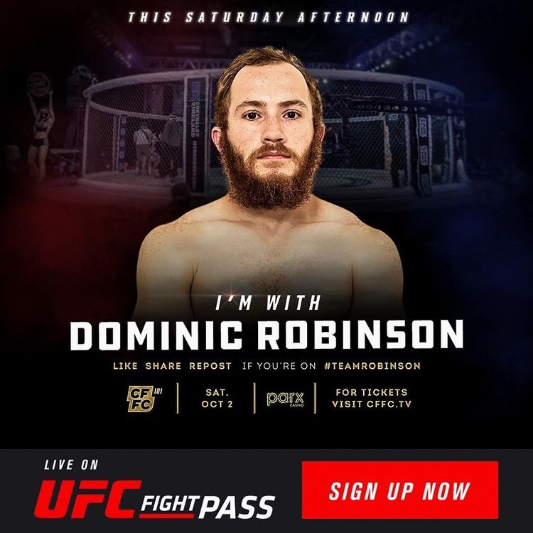 DRobby27's tweet photo. 3 days till showtime ⚡️@CFFCMMA #CFFC101 #MMA https://t.co/X2DYrMoiRy