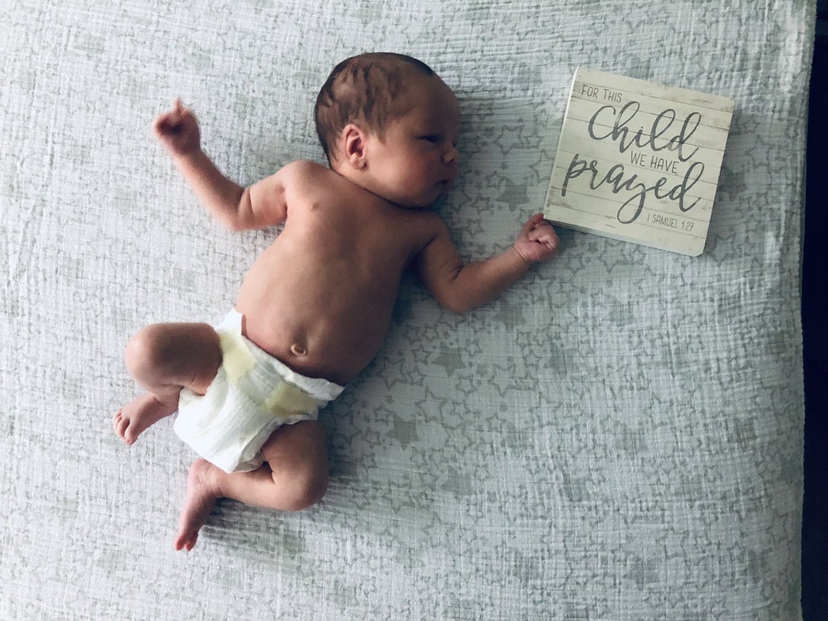 mrs_walker_2's tweet photo. Missing my students, but out for a good reason! Welcome to the world Watson! 💙 https://t.co/dQxIHpeTWC