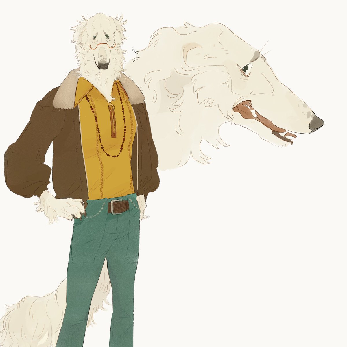 eno__yna's tweet photo. borzoi, lover of chow chow https://t.co/SCWggC0CGF