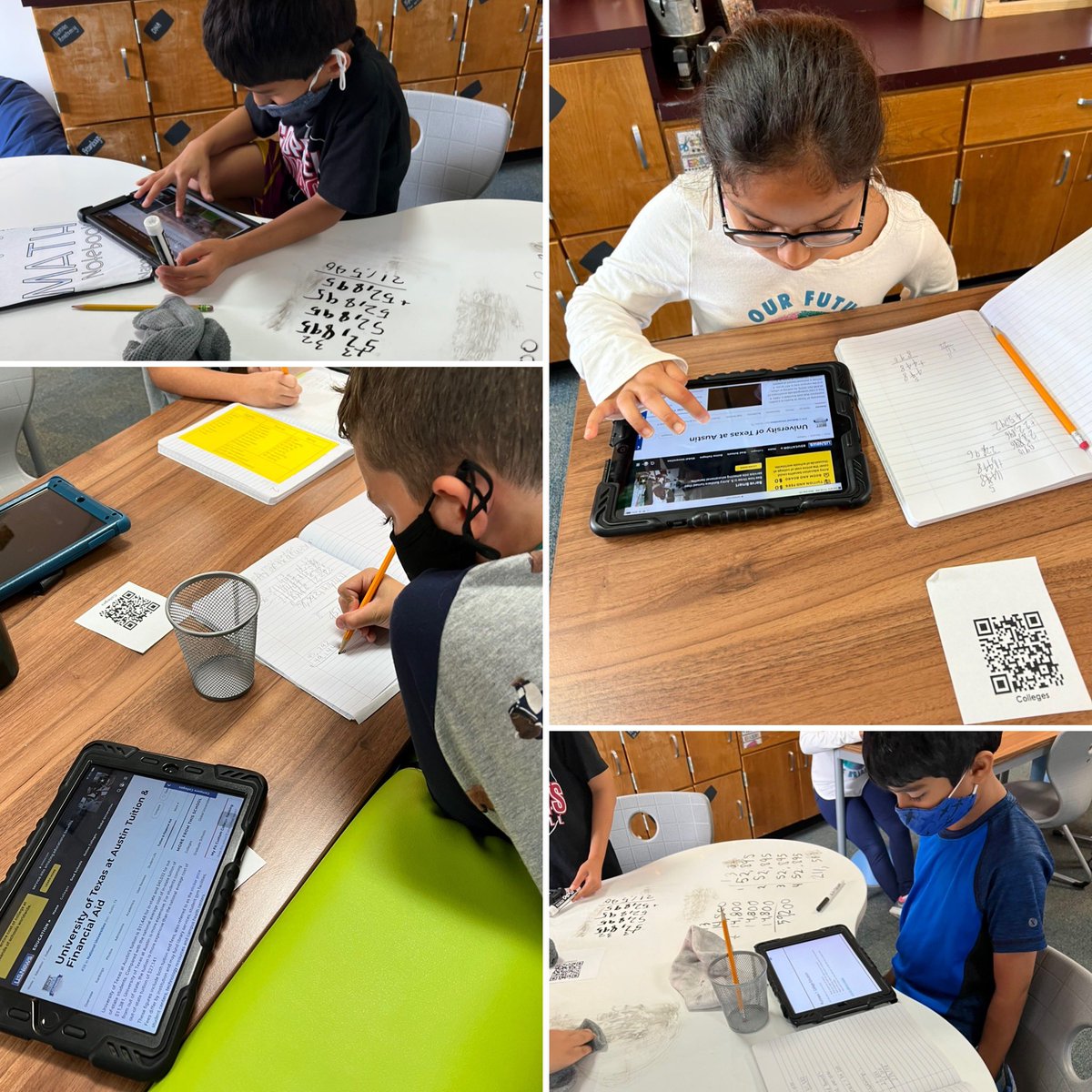 MrsHarvey_'s tweet photo. Million dollar project! They loved researching future colleges but realized college is expensive 😂 tuition + room and board for 4 years! This is going to be fun! #austinlearns https://t.co/2fhddllq4c