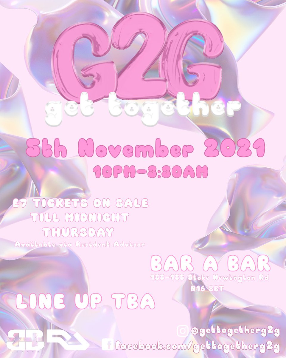 GetTogetherG2G's tweet photo. 🎠💜 Yes yes we're back on 5th November with our first G2G since NYE 2019! 💜🎠⁣
⁣
🏩 This time taking over Dalston's BAR A BAR, one of the best basement clubs in the city on fireworks night, celebrating our return to throwing parties in London 🏩⁣
⁣
https://t.co/5bAQhucyN5 https://t.co/Lk3diOjfkZ