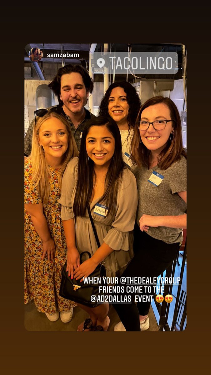 TheDealeyGroup's tweet photo. When advertising meets 🤝 tacos >>> Our digital media coordinators headed over to Ad2Dallas’ Summer Mixer with our partner agency, Imaginuity, for the perfect night of networking and Tex-Mex. https://t.co/eS1JrD0pvP