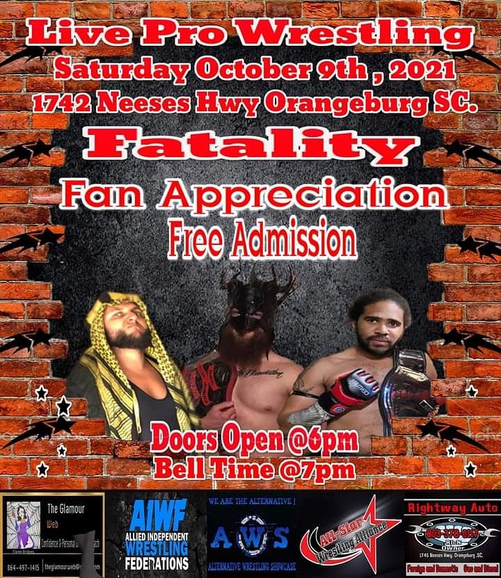 AlternativeWre1's tweet photo. Want something to do for your family and friends 😉 well we have an event for you 
FREE admission !!! That's right you get in for FREE FREE FREE!!! 
This is a wrestling event!! Family friendly of course 😊
Bring everyone you know as much people you can think of!we have Concession https://t.co/jwgDZRQF8c