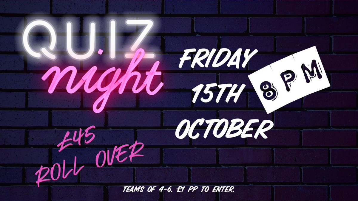 EventsBssc's tweet photo. Quiz Night is back! https://t.co/XUNajcvTYv