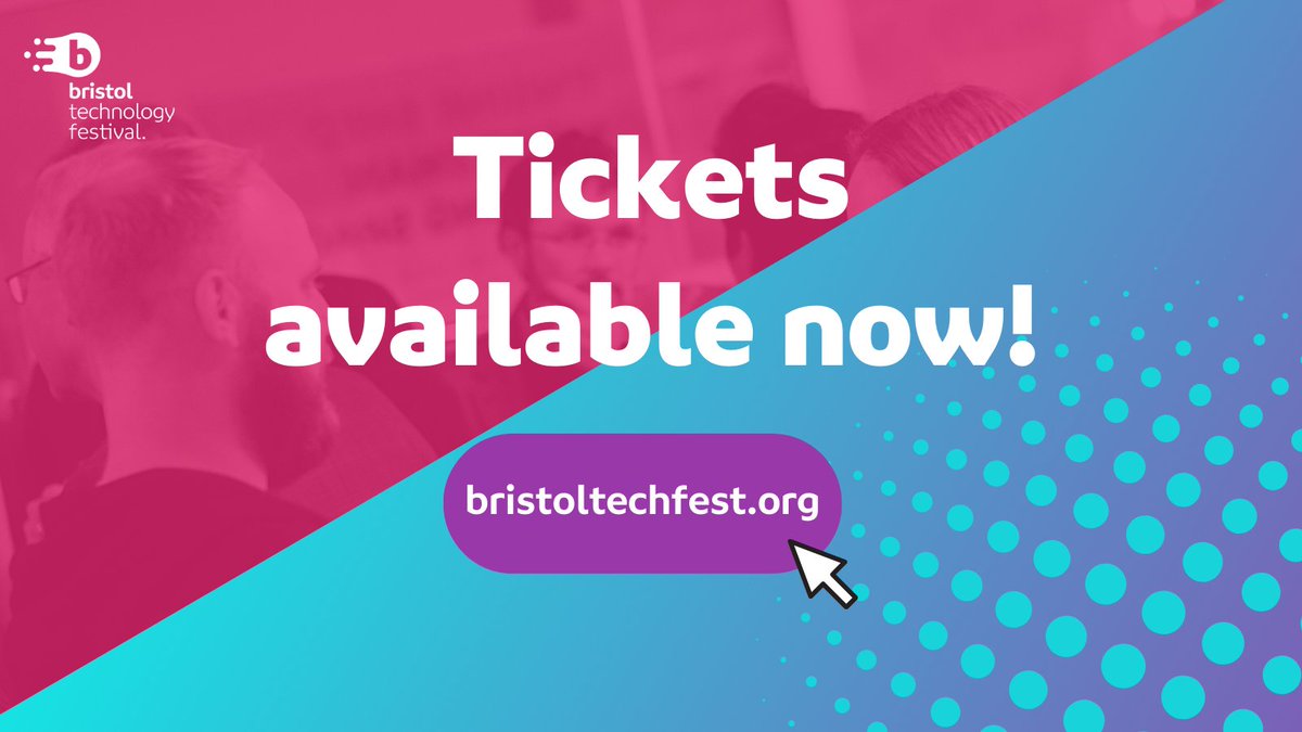 tech_bristol's tweet photo. #BTF2021 is our biggest festival to date! We have over 50 events being held online and over the city. 

Check out our schedule for ticket details for each individual event: https://t.co/eVTrTNlMmR

#Bristol #Technology https://t.co/QMoNaJg4yy