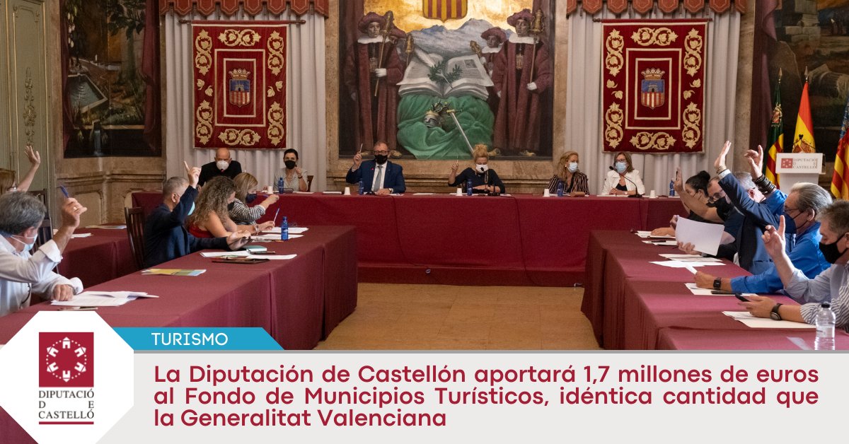 dipcas's tweet photo. 💶 La Diputación aportará 1,7 millones de euros al Fondo de Municipios Turísticos, la misma cantidad que la @generalitat, y se beneficiarán 86 municipios.
ℹ https://t.co/ygwCa2dJ5f
#ReactivemTurisme https://t.co/8HPr2dYzRs