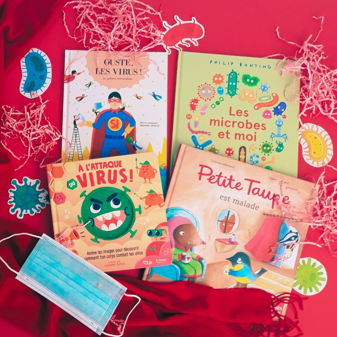 LireDemain's tweet photo. Retrouvez notre sélection de #livresjeunesse pour parler du #systemeimmunitaire des #virus des #bacteries 🦠 aux #enfants 🧒 dès la #maternelle. 📚 https://t.co/cTVa32iXa7  
@kimane_ed @RicochetWeb @editionsauzou 
#teampe #CP #CE1 #CE2 #elementaire #primaire #albumjeunesse https://t.co/BbWZLdMeE2