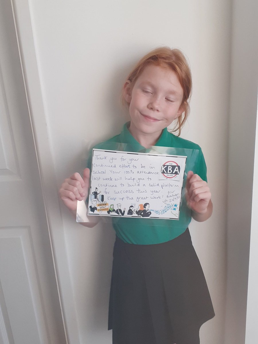 Millie was very happy to receive this tonight. Good on daddy for prnting it out and laminating it ready for her. <a href="/MrFraher/">Stephen Fraher</a>  <a href="/KBuccleuchA/">KBA</a> @KbaPrimary