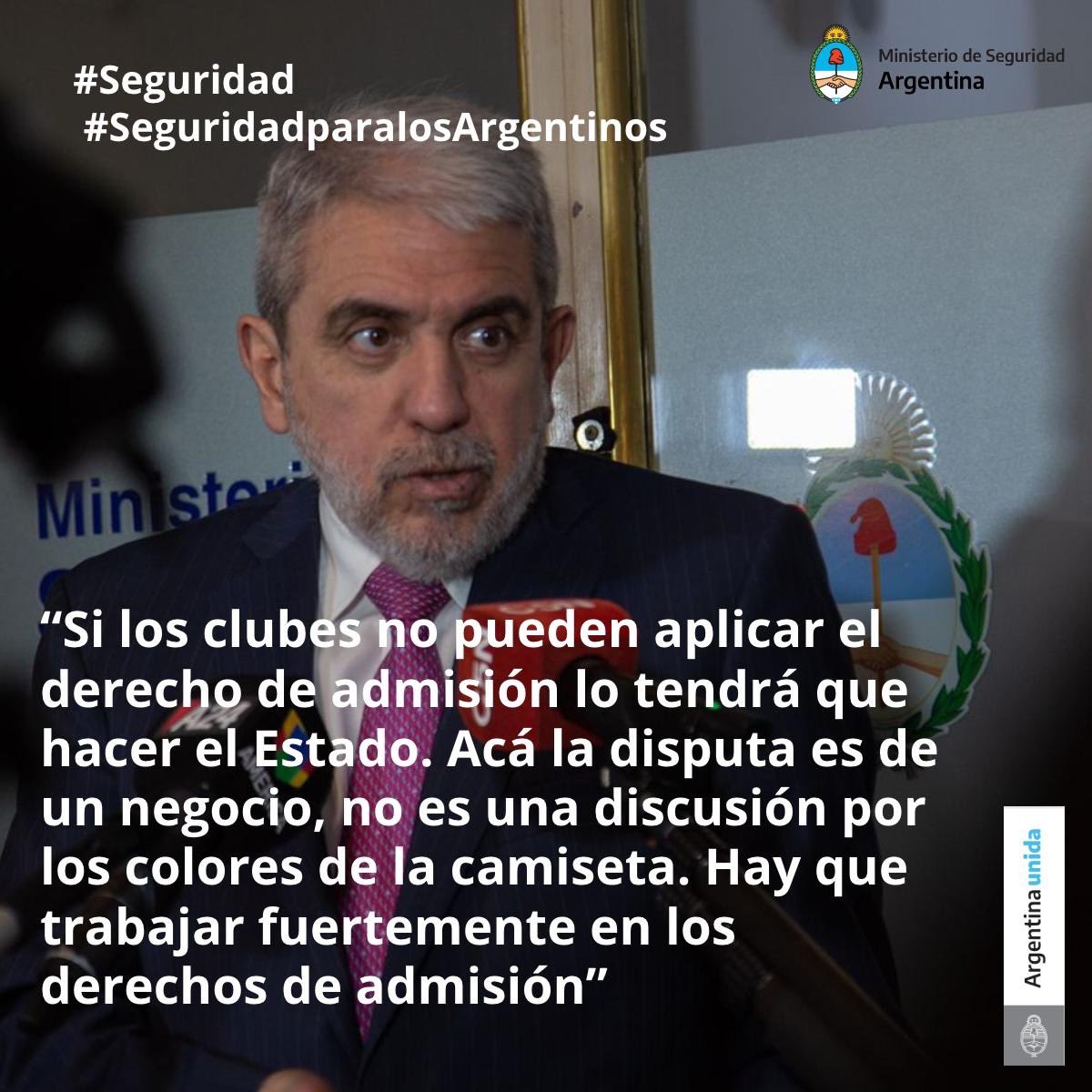 FernandezAnibal's tweet photo. #Seguridad #Futbol Sobre el regreso del fútbol con espectadores @minseg https://t.co/Se2ytC7LIc