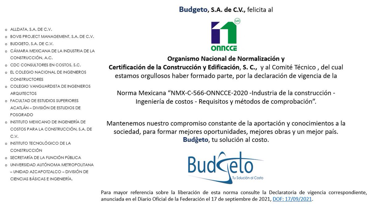 BudgetoSAdeCV's tweet photo. Enviamos nuestra felicitaciones a todo el equipo de trabajo que participó activamente en la consecución de este importante logro. https://t.co/ubybqXekrf