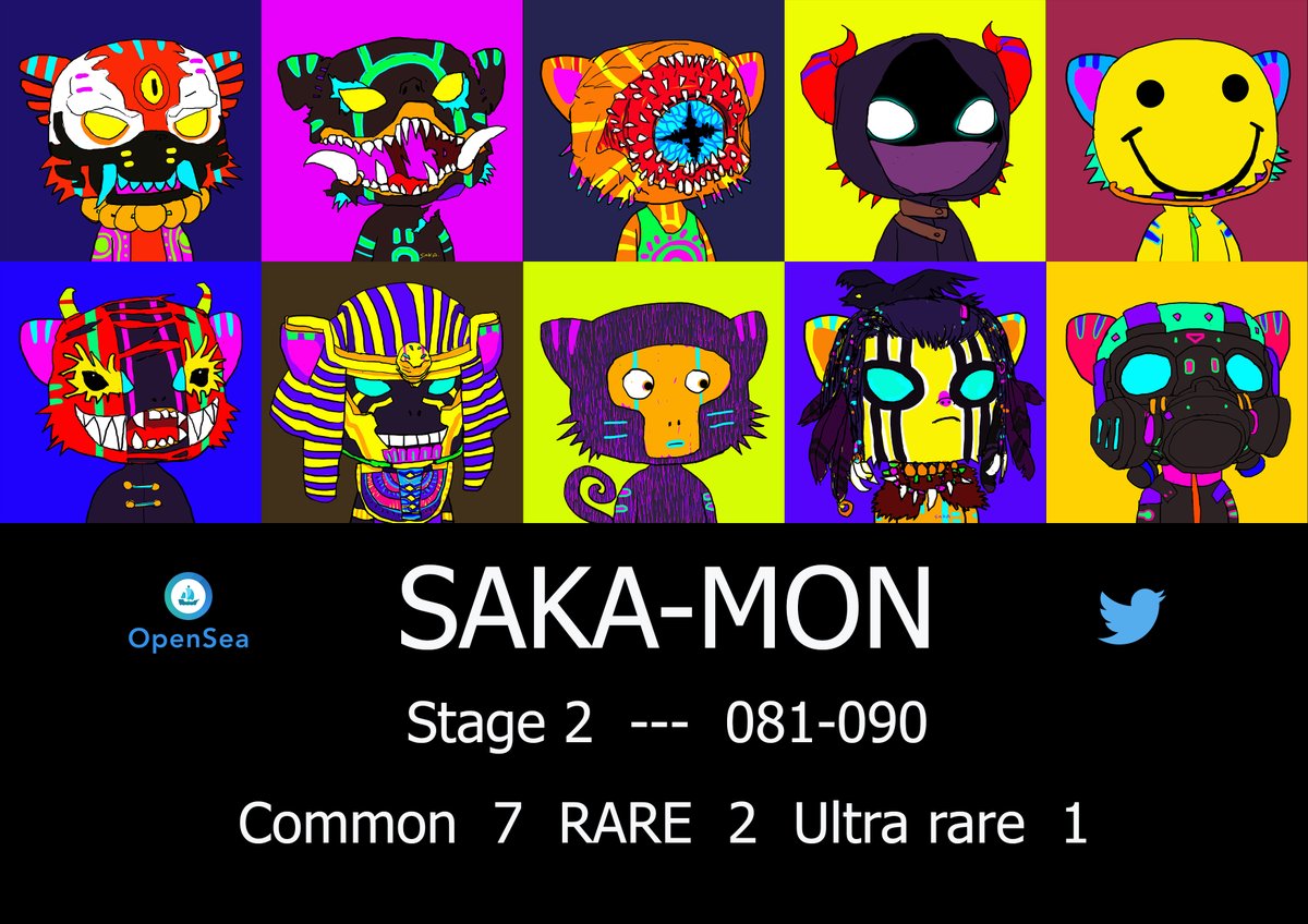 SAKA__MON's tweet photo. SAKA-MON   081-090 Stage 2 😍👇
Opensea>https://t.co/g7cp26G54i
Discord>https://t.co/wv1svPVcQl
#NFT #NFTs #NFTart #NFTartist #NFTartists #NFTcollectibles #NFTcollection #nftcollectors #NFTCommmunity #SAKAMON #OpenSeaNFT #opensea https://t.co/a7Wdc6lnyx