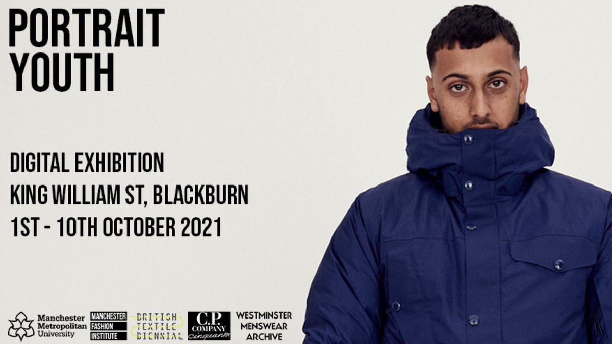 The digital screen on King William Street in Blackburn will also display photographic portraits from a recent collaboration between <a href="/PortraitYouth/">Portrait Youth</a>, @CPCompanyUK, Westminster <a href="/mensweararchive/">Westminster Menswear Archive</a> and local residents 👇