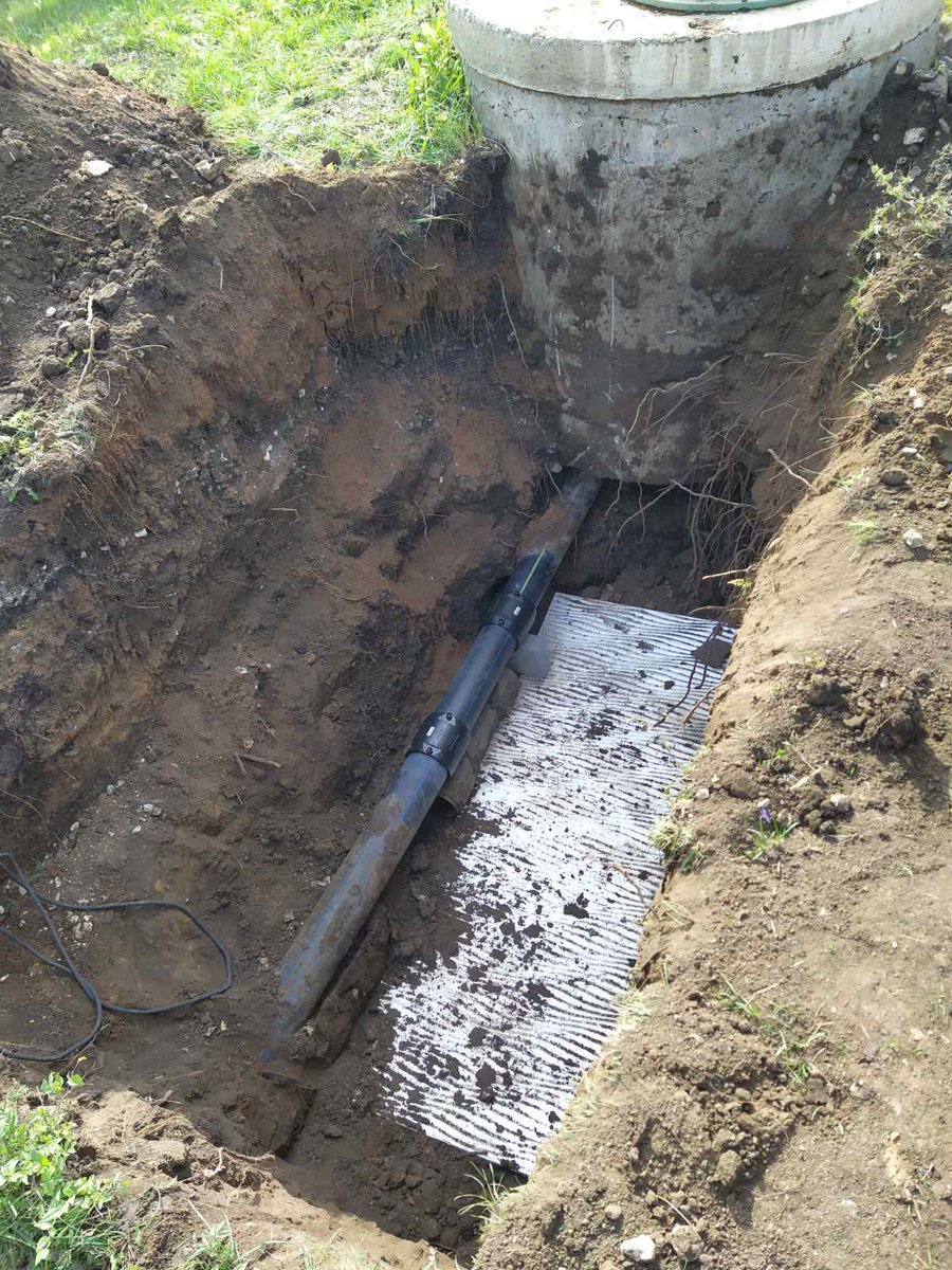 Ремонт водовода поселка Верхняя Подстепновка, диаметр 160