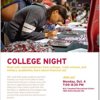 Victory Juniors &amp; Seniors, 👀Do you want to talk directly to many colleges admission counselors in-person? Come to our Aldine ISD’s College Night at MO Campbell, Monday, October 4 from 7:00-8:30 pm. It’s free! See you there! <a href="/victory/">Victory</a>echs @victory <a href="/Counseling_AISD/">Aldine Counseling</a>