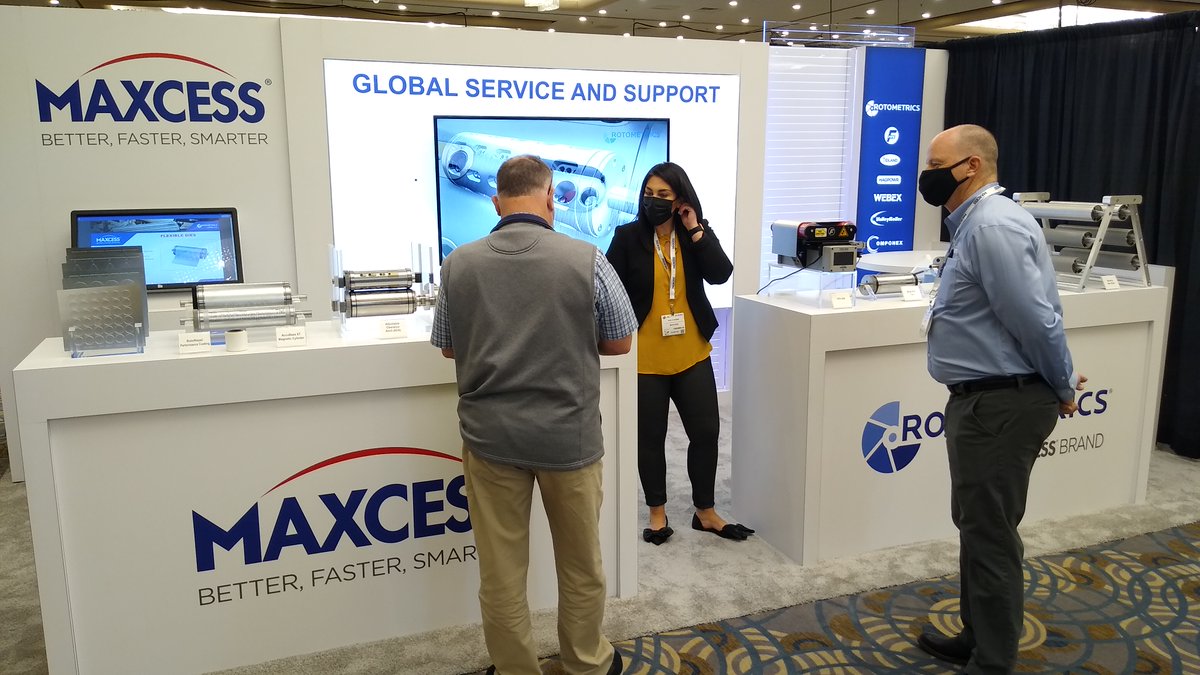Maxcess's tweet photo. Attending #LabelCongress today and tomorrow? Stop by Booth #76 to learn how your business can run better, faster, and smarter with Maxcess. @Labelexpo https://t.co/8E3xPslUZg