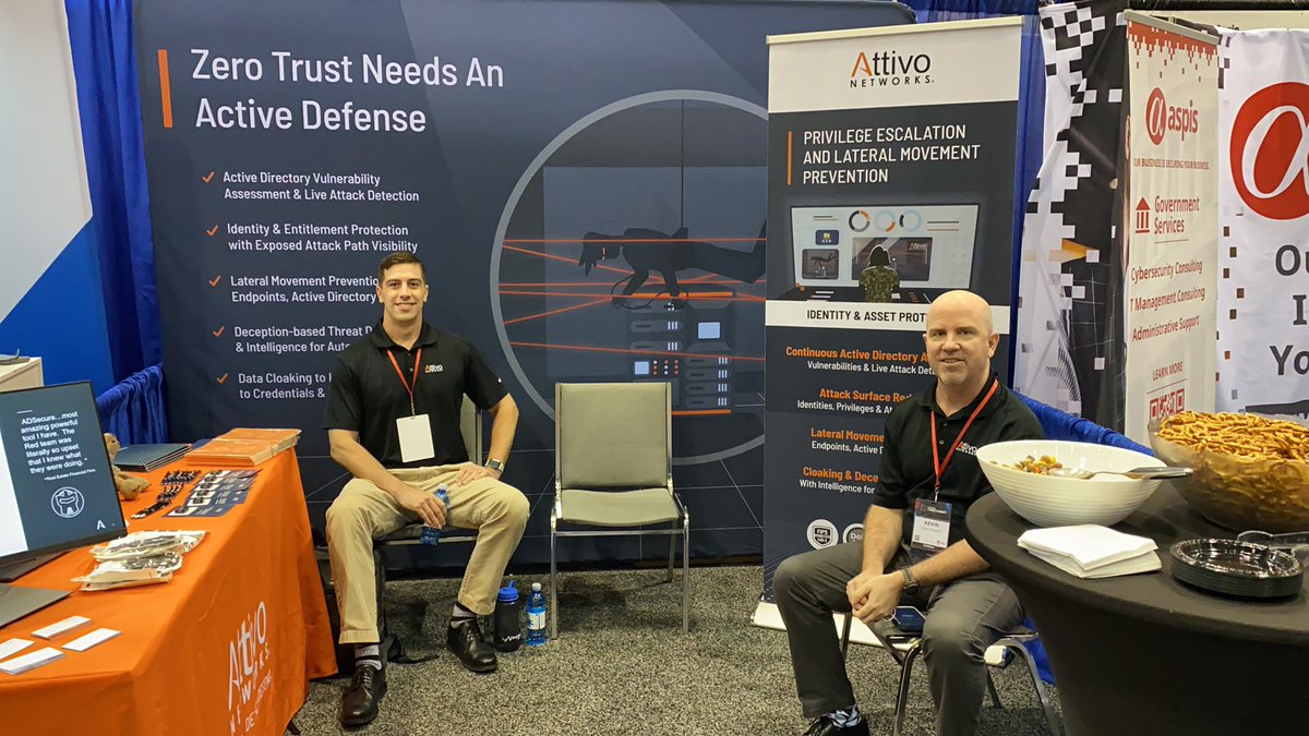 Todd Helfrich (@toddhelfrich) on Twitter photo After lunch, stop by to see <a href="/AttivoNetworks/">Attivo Networks®, a SentinelOne Company</a> #Federal <a href="/NatlCyberSummit/">NationalCyberSummit</a> #ncs2021 booth 87 After lunch, stop by to see <a href="/AttivoNetworks/">Attivo Networks®, a SentinelOne Company</a> #Federal <a href="/NatlCyberSummit/">NationalCyberSummit</a> #ncs2021 booth 87