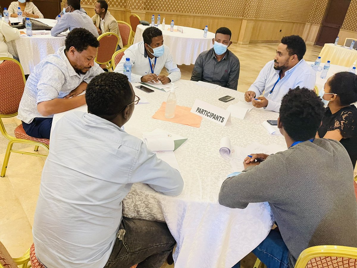 IGADISSP's tweet photo. DAY 2: very productive & interactive sessions covering #technology #SM vs. #Terrorism, #Ethiopia|s data & online landscape, #SocialMedia presence of #TerroristNetworks vs #SecurityInstitutions. Participants passionately discussing in groups re case studies/scenarios 👇🏽. @EUtoAU https://t.co/1diZVFuKd1