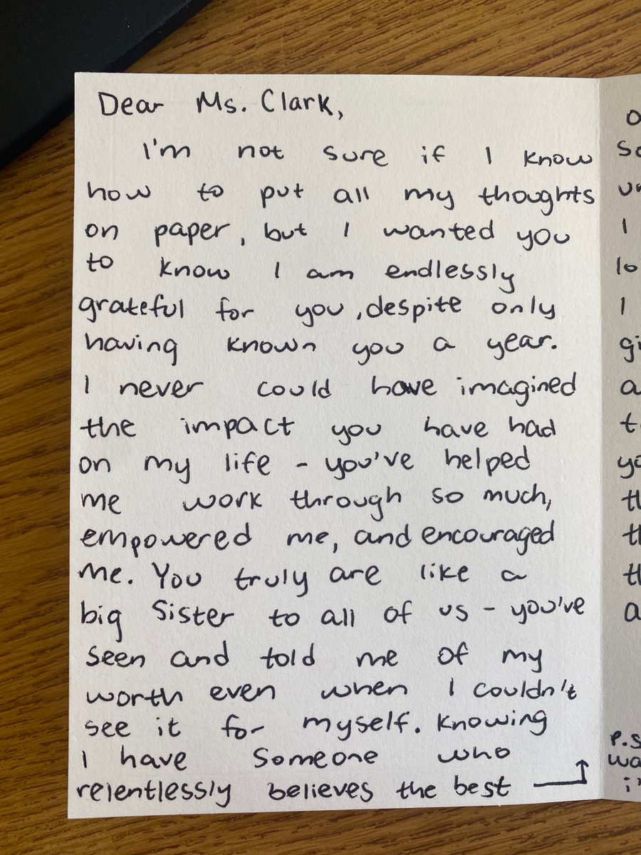 SswClark's tweet photo. A note from one of my @SITech_HS My Sister’s Keeper female empowerment group leaders. This is why we do what we do. This is why our work matters. https://t.co/qyuP2SRqOk