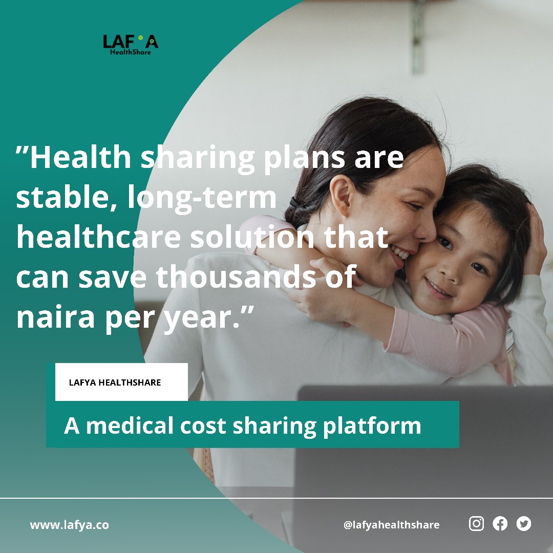 Lafya_'s tweet photo. Tired of paying too much for health insurance? Health sharing plans are stable, long-term healthcare solutions that can save thousands of Naira per year. https://t.co/1bSeelfmUw