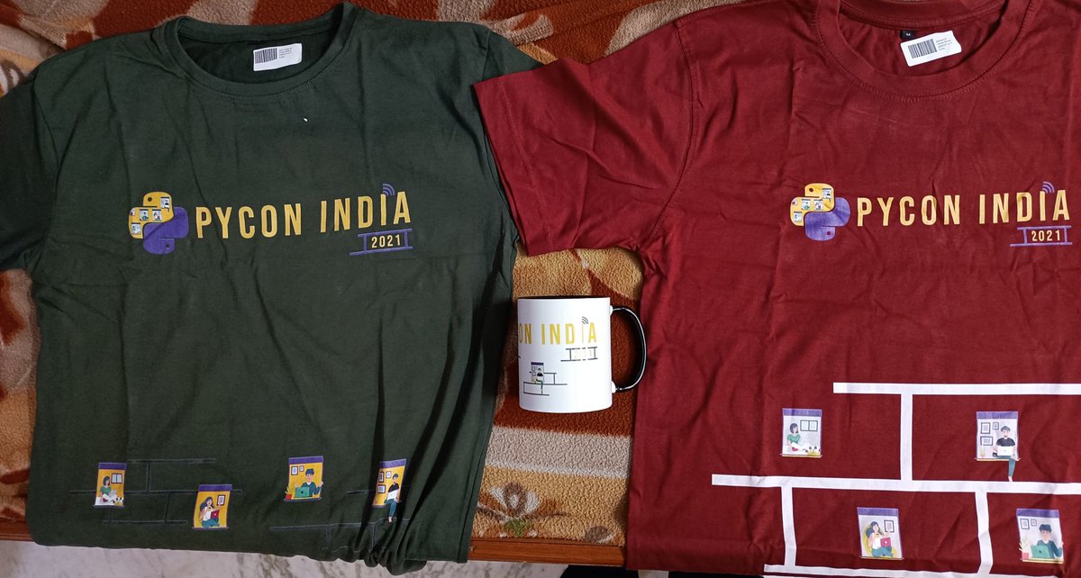 sdonapar's tweet photo. Received my #PyconIndia 2021 T Shirts today
@pyconindia #pyconindia2021 https://t.co/xF1F1FjnH0
