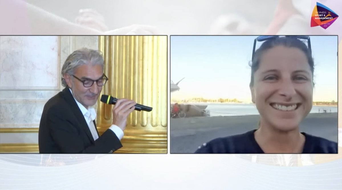 TpsConseil's tweet photo. Félicitations à Déborah Pardo en direct de Marseille qui remporte le prix Acteurs du Sport RSE-RSO pour le  projet @EarthshipSister. https://t.co/VC1ki308W0