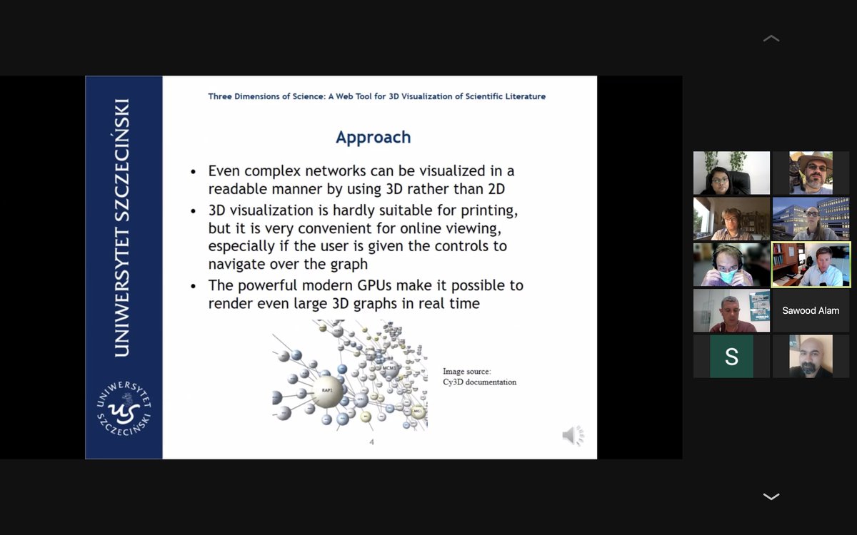 Wrapping up #JCDL2021 session 9, Jakub Swacha presents "Three Dimensions of Science: A Web Tool for 3{D}~Visualization of Scientific Literature" 

Author page: iiwz.univ.szczecin.pl/jakubs/