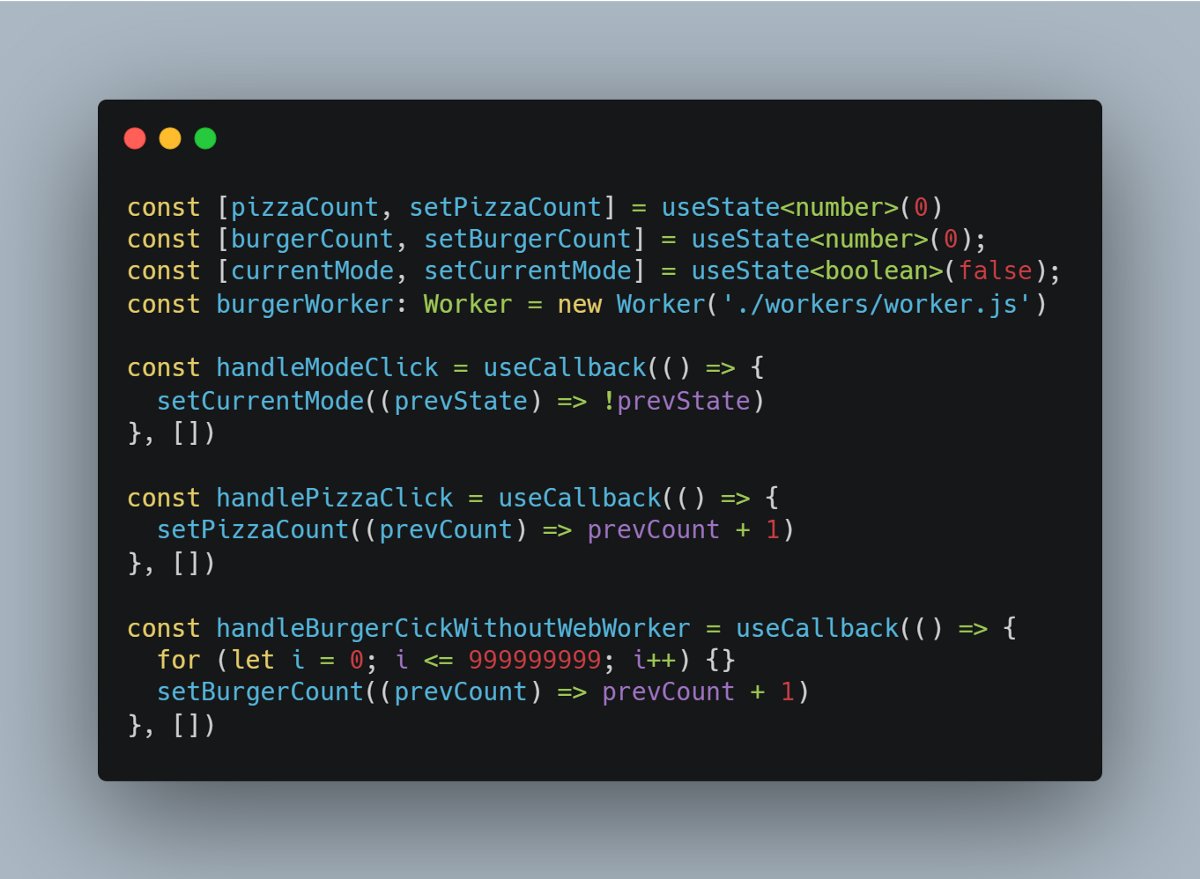 macronimous's tweet image. Using #WebWorkers in #TypeScript #React bit.ly/3oms6bL #WebWorker #StyledComponents
