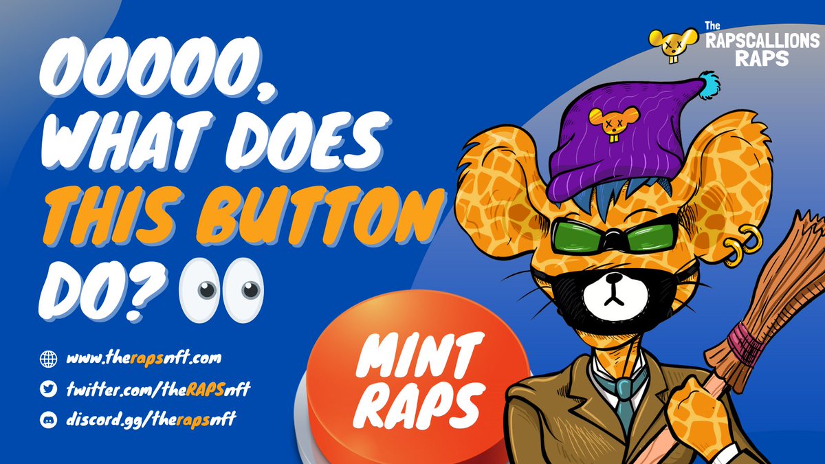 TheRAPSnft's tweet photo. Are you ready?? Only 3 Hours to go till #RAPSNFT launches &amp; you can mint your own at https://t.co/NGnOrJxIB3

You can find our press release and medium articles in our last tweet or on our discord

#NFTs #nftcollector #NFT #NFTdrop #NFTartwork #NFTshill https://t.co/Oc2yUqJxri